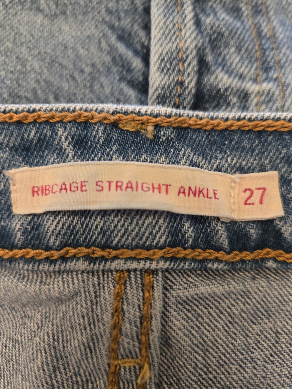 Levis Jeans Straight Leg Ribcage Ankle Length 🎃 RETAIL $110- - Picture 6 of 11